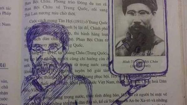 Coretan Kreatif Anak Sekolah di Buku Pelajaran