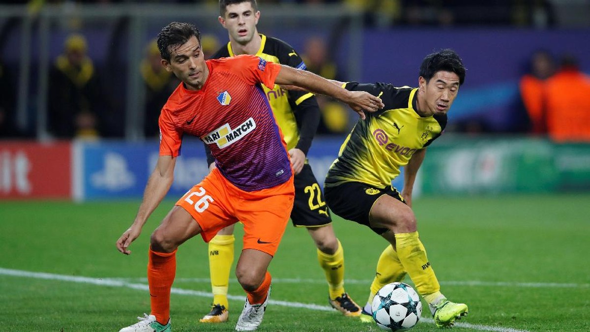 Borussia Dortmund ditahan imbang APOEL 1-1 (Wolfgang Rattay/Reuters)