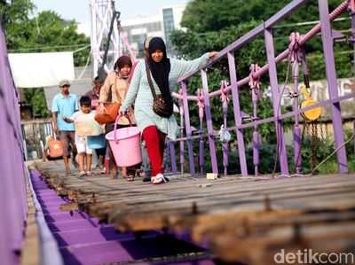 Asyik, Jembatan Asy Syura Diperbaiki