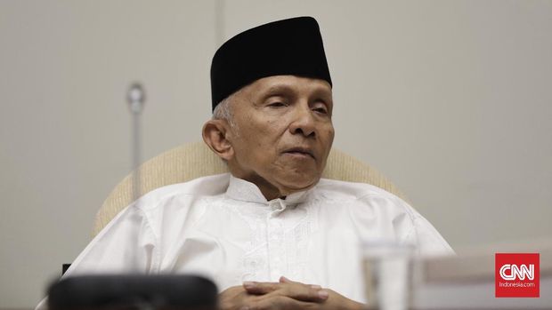 Ketua Majelis Kehormatan PAN sekaligus mantan Ketua MPR Amien Rais, di Jakarta, beberapa waktu lalu.