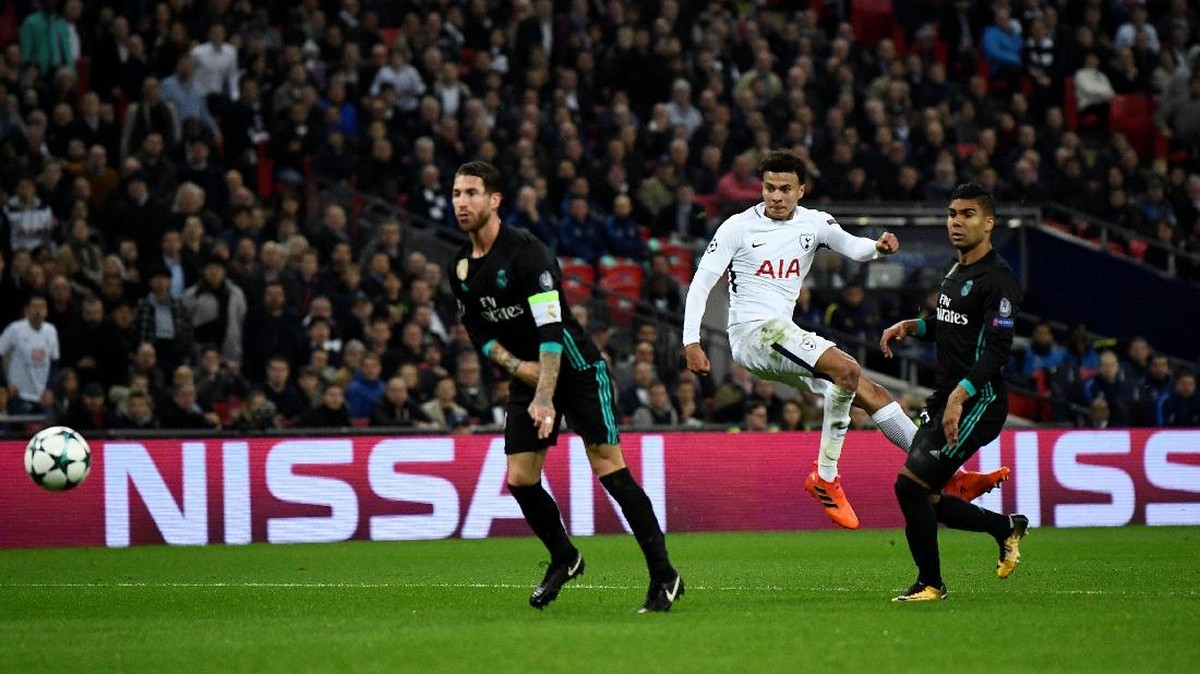 Tottenham Hotspur pastikan tiket ke babak 16 besar usai menag 3-1 atas Real Madrid (Foto: Dylan Martinez/REUTERS)
