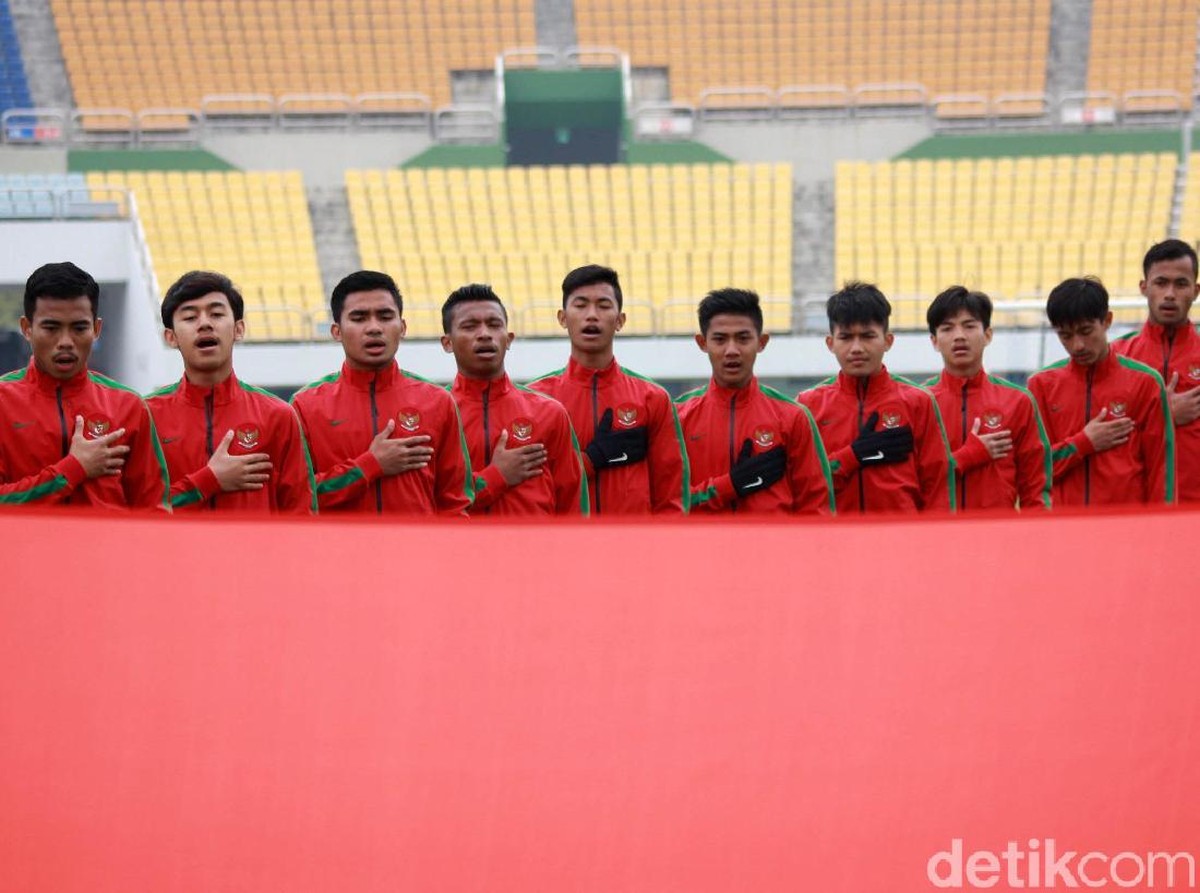 Timnas Indonesia U-19 saat berlaga di kualifikasi Piala Asia 2018. (Foto: Pool/PSSI)