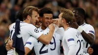 6. Duel sengit dilalui Tottenham Hotspur sampai akhirnya disungkurkan Juventus 3-4 di babak 16 besar. Spurs tetap mampu mencetak 18 gol dari pertandingan-pertandingannya di Liga Champions musim ini, dengan rata-rata 2,25 gol per partai. (Foto: Paul Childs/Action Images via Reuters)