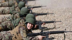 Seperti Ini Latihannya Tentara Perempuan di Afghanistan