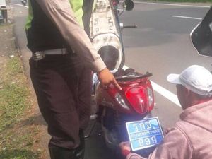 Polisi Amankan 5 Motor Berpelat Thailand Saat Operasi Zebra di Bogor