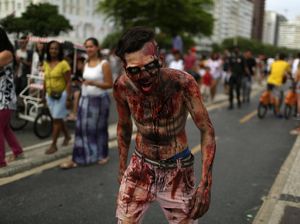 Oh Seram! Banyak Zombie di Jalanan Santiago