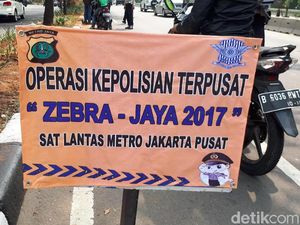 250 Pengendara Terjaring Operasi Zebra di Cempaka Putih