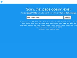 Ups! Twitter Sempat Hapus Akun Donald Trump