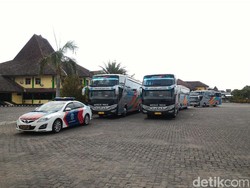 Jelang Kahiyang Nikah, Bus-bus untuk Relawan Jokowi Ikut Gladi Bersih