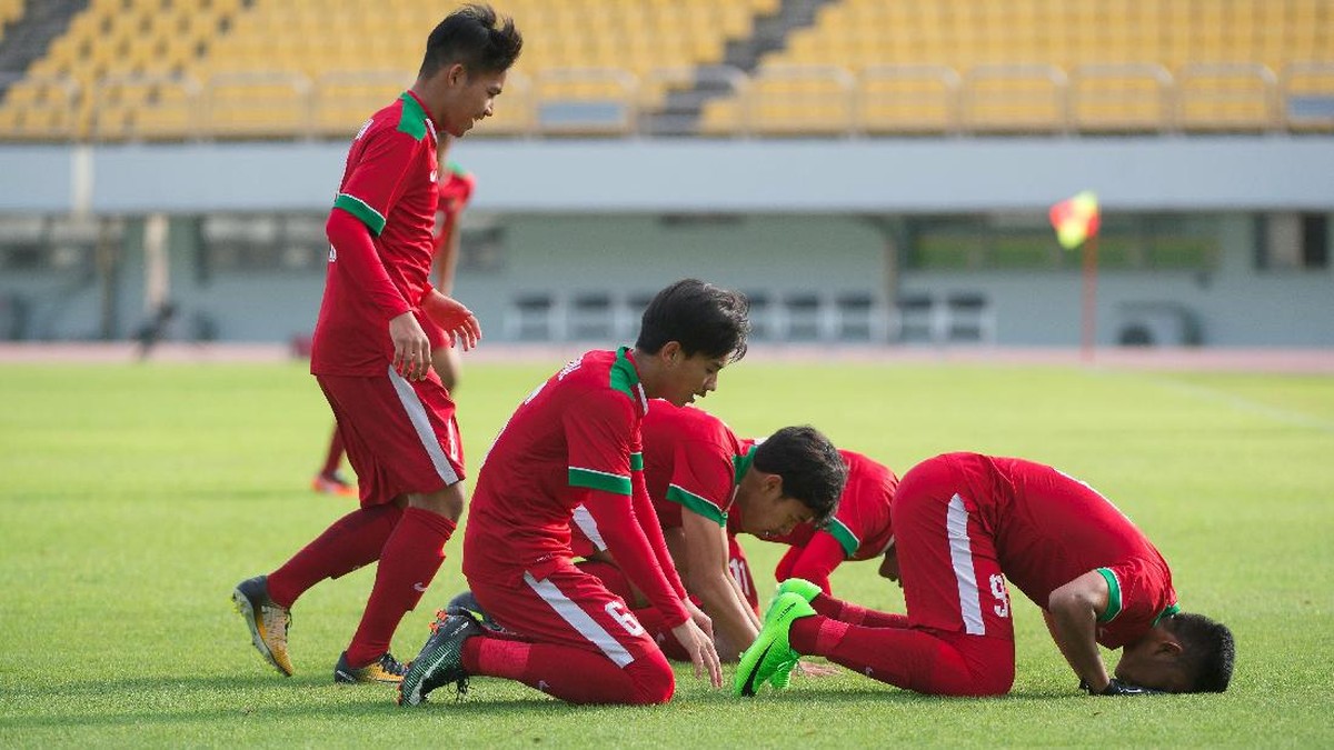 Timnas Indonesia U-19 akan dapat banyak dukungan dari WNI saat berhadapan dengan Korea Selatan (AFP PHOTO / KIM DOO-HO)