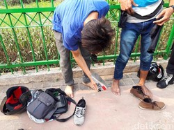 Ada Operasi Zebra, Pemotor Ini Putar Balik dan Lawan Arus