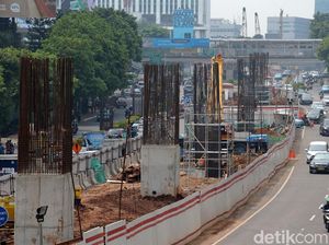 Foto : Melihat Progress Pembangunan LRT Kuningan Dukuh Atas Foto : Melihat Progress Pembangunan LRT Kuningan Dukuh Atas