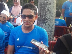 Lari Pagi ke Balai Kota, Sandiaga: Saya Melihat 2 Sisi di Jakarta