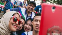 Berebut Selfie dengan CT saat Lomba Lari