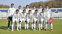 Indonesia menghadapi Korsel di Paju Public Stadium, Paju, Sabtu (11/4/2017). Egy Maulana Vikri dan Hanis Saghara jadi tumpuan di lini depan. Foto: AFP PHOTO / VISIONSTYLER PRESS / KIM DOO-HO