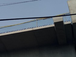 Lokasi Jatuhnya Pagar MRT Timpa Pemotor Digaris Polisi