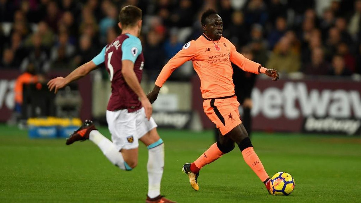 Sadio Mane ketika Liverpool menghadapi West Ham (Foto: Mike Hewitt/Getty Images)