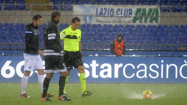 Hujan Deras dan Genang Air Bikin Lazio vs Udinese Ditunda
