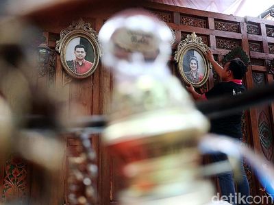Jelang Pernikahan Kahiyang-Bobby, Graha Saba Buana Mulai Berhias