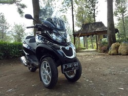 Piaggio MP3 Roda 3 Bakal Punya Sayap pembelah Angin