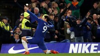 Alvaro Morata merayakan gol. Reuters/John Sibley.
