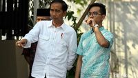 Jokowi dan Gibran Pantau Simulasi Kirab Pernikahan Kahiyang-Bobby
