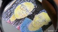 Jupri Abdullah Lukis Kahiyang-Bobby dalam Ukuran Mini