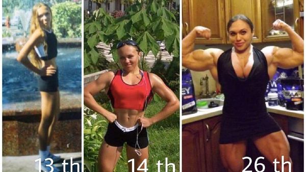 Penampakan Wanita Kurus yang Berubah Jadi Super Kekar