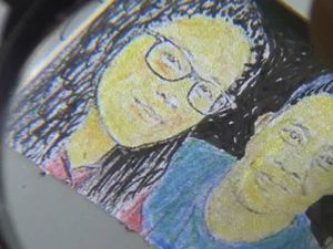 Turut Bahagia, Seniman ini Lukis Kahiyang-Bobby dalam Ukuran Mini