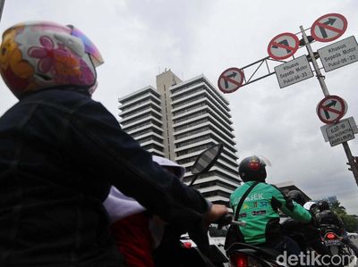 Foto: Larangan Motor di Thamrin yang Sebentar Lagi Dicabut Anies