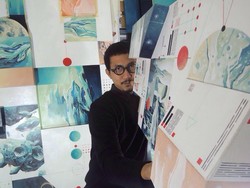 Seniman Radhinal Indra Kembali Lanjutkan Proyek Lukisan Mars