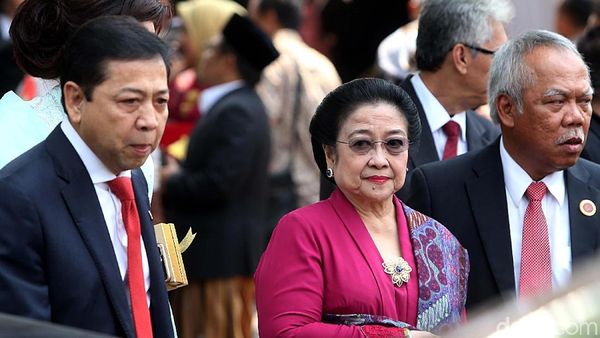 Foto: Interaksi Novanto dan Megawati di Pernikahan Kahiyang-Bobby