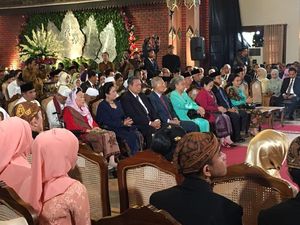 SBY, Mega dan Jajaran Mantan Wapres di Pernikahan Putri Jokowi