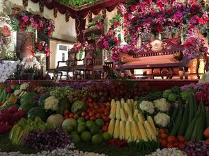 Ini Sayur Mayur dan Buah-buahan yang Hiasi Pelaminan Kahiyang-Bobby