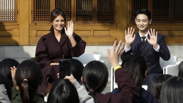 Bugarnya Minho, Bintang Kpop yang Dampingi Melania Trump di Seoul