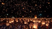 Foto: Uniknya Festival Loy Krathong di Thailand