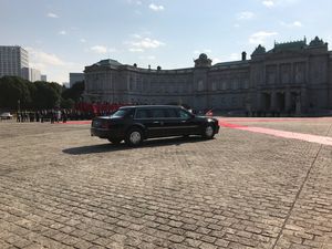 Mengintip Cara Secret Service Angkut Mobil Presiden Trump ke Asia