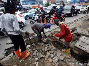 Perbaikan Trotoar di Jaktim Capai 70 Persen