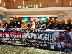 Hari Pahlawan, Veteran Bandung Nobar Merah Putih Memanggil