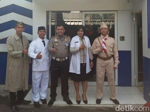 Di Hari Pahlawan, Bung Karno Hingga Bung Tomo Ada di Polres Depok