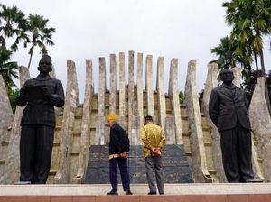 Ketika Veteran Yogyakarta Kunjungi Tugu Proklamasi