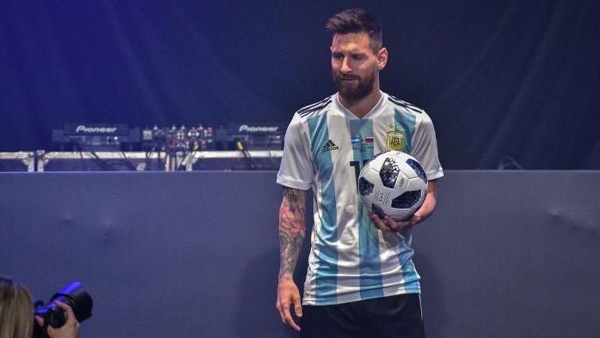 Pemain timnas Argentina, Lionel Messi (Foto: Mladen Antonov/AFP)