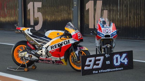Motor Pendukung Marquez dan Dovizioso di Perebutan Juara Dunia