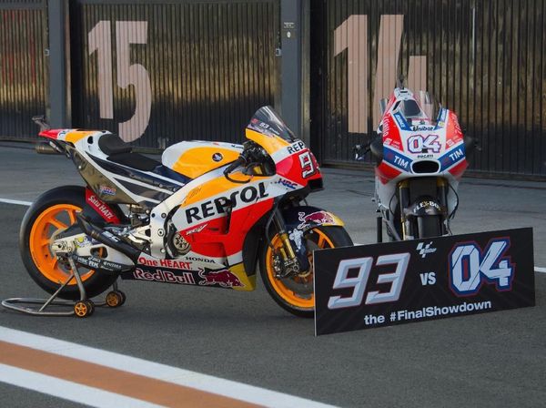 Motor Pendukung Marquez dan Dovizioso di Perebutan Juara Dunia