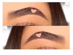 Setelah Alis Bergelombang, Kini Muncul Tren Alis Bentuk Hati