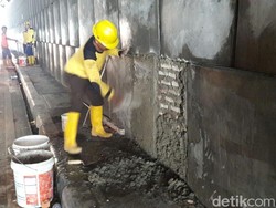 Dinas Bina Marga Perbaiki Underpass Pondok Indah yang Bolong