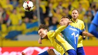 Italia tak mampu mencetak gol penyama hingga laga usai. Gli Azzurri pun harus membawa pulang kekalahan. Foto: TT News Agency/Anders Wiklund via REUTERS