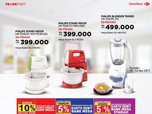 Harga Istimewa Mixer hingga Dispenser di Transmart Carrefour