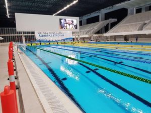 Begini Cara Menteri PUPR Ngecek Stadion Renang di GBK