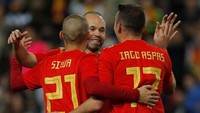 Spanyol selanjutnya akan berhadapan dengan Rusia pada Selasa (14/11/2017). Foto: Jon Nazca/Reuters